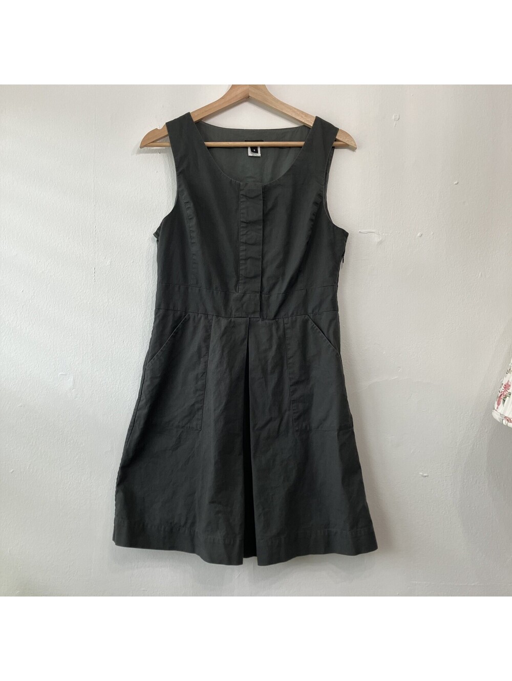 J.Crew Preppy Cotton Pleated Dress Academia Twee Retro Minimalist Chic Classic 8